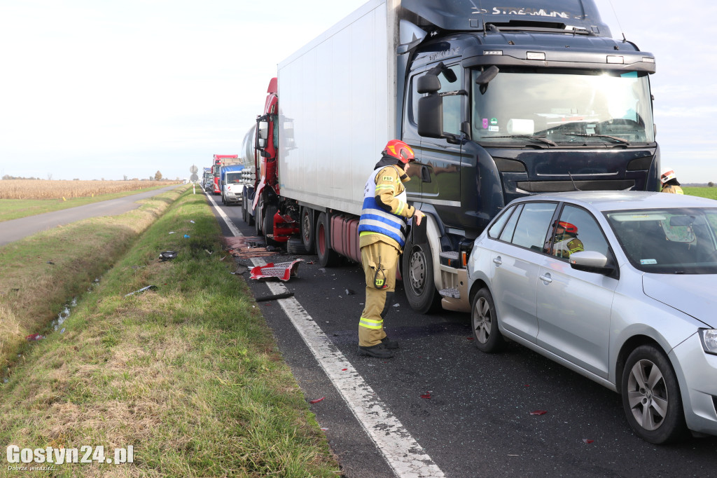 Wypadek czterech samochodów na K12 w rejonie Skokówka