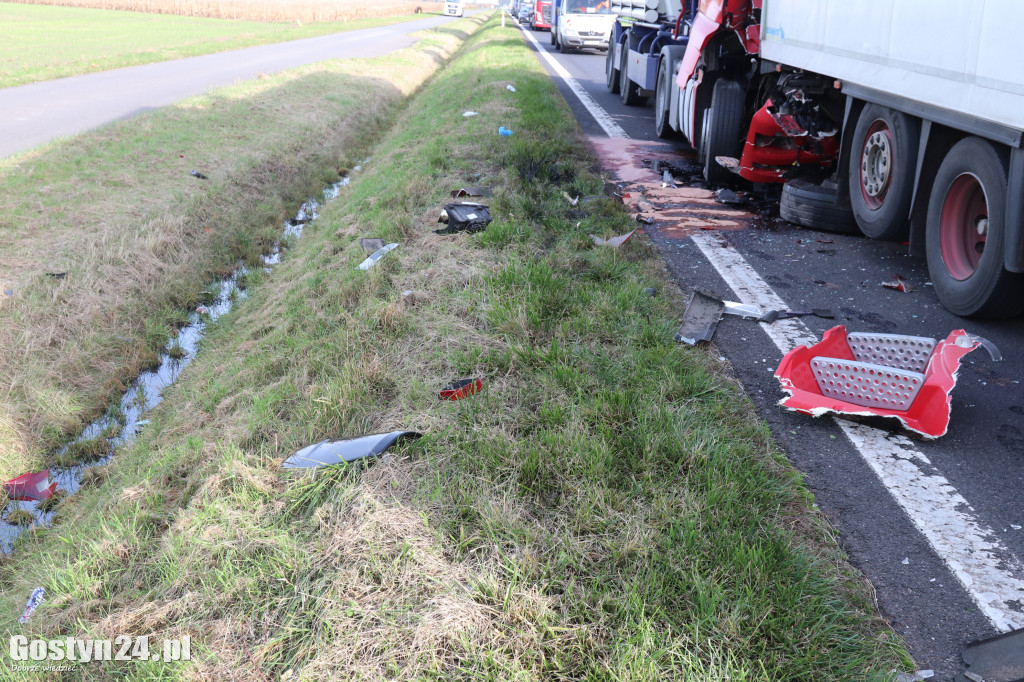 Wypadek czterech samochodów na K12 w rejonie Skokówka
