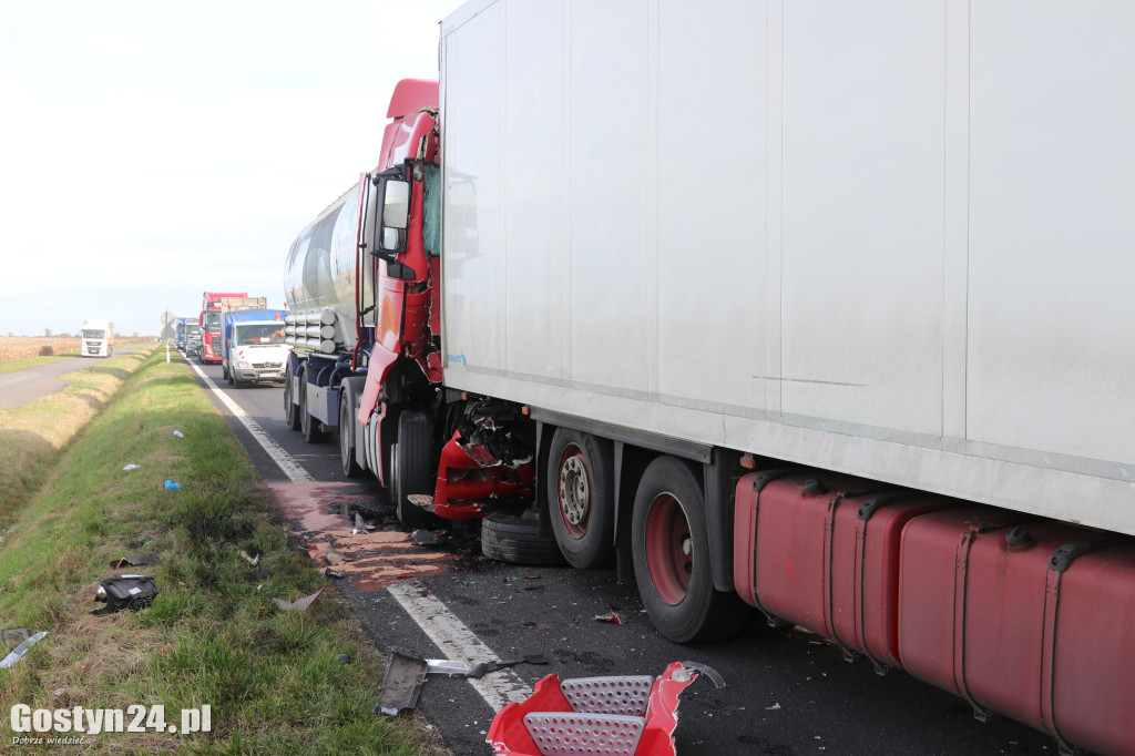 Wypadek czterech samochodów na K12 w rejonie Skokówka