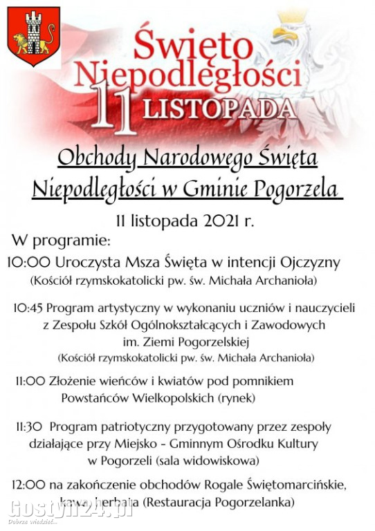 Plany narodowych obchodów w gminach powiatu gostyńskiego