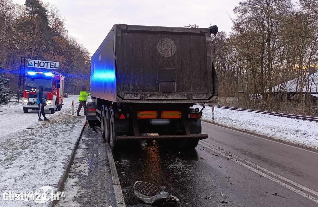Wypadek na K12 w Krzemieniewie