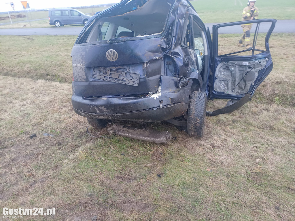 Wypadek z udziałem smieciarki na K12