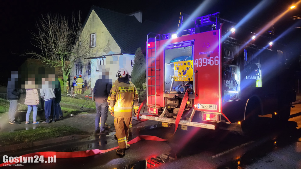 Pożar w domu jednorodzinnym w Bodzewku Drugim