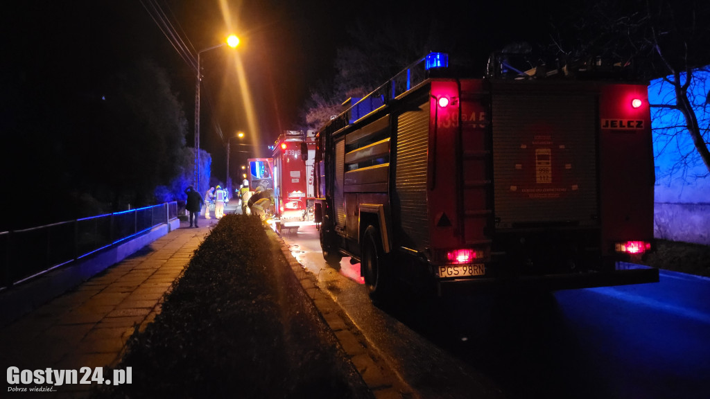 Pożar w domu jednorodzinnym w Bodzewku Drugim