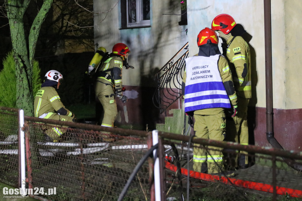 Pożar w domu jednorodzinnym w Bodzewku Drugim