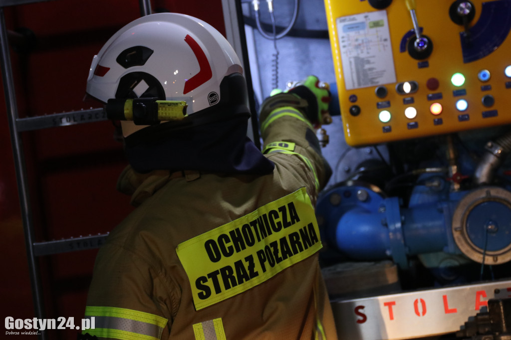 Pożar w domu jednorodzinnym w Bodzewku Drugim