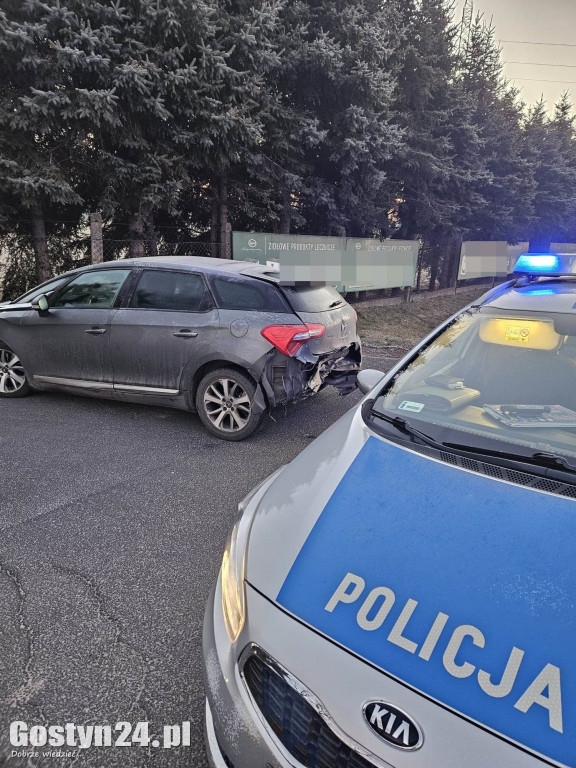Kolizja spowodowana przez pijanego kierowcę