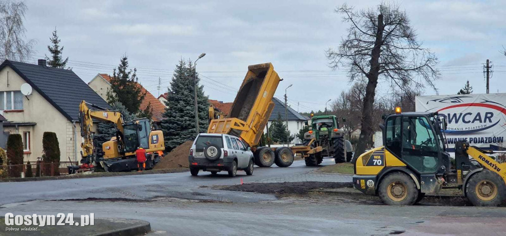 Remont ul. Gostyńska Szosa w Poniecu