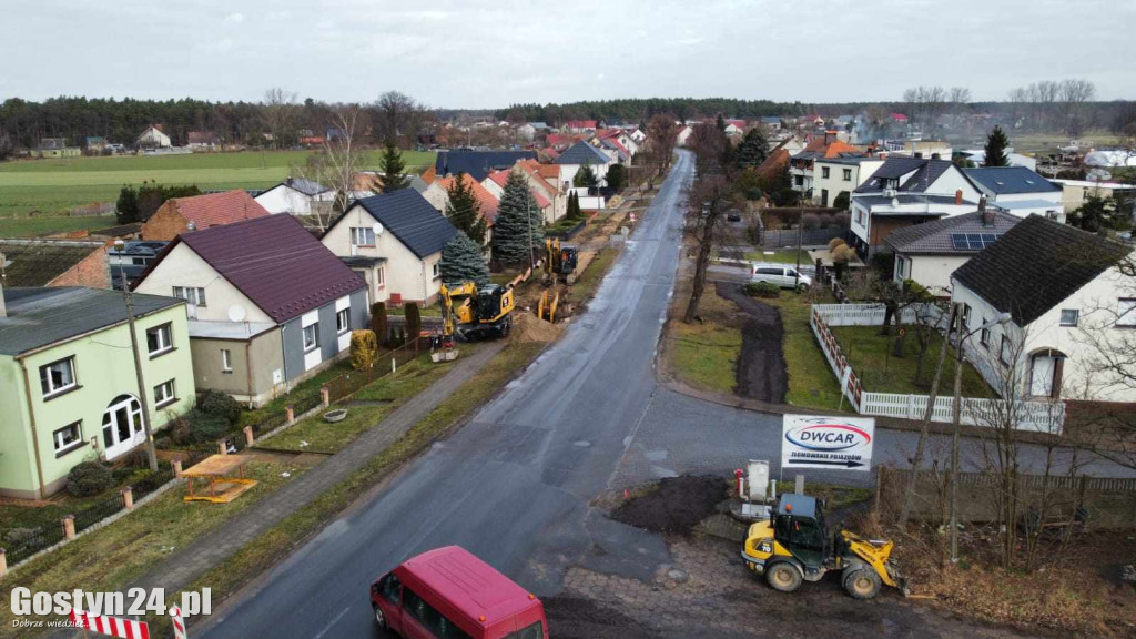 Remont ul. Gostyńska Szosa w Poniecu