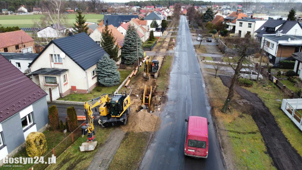 Remont ul. Gostyńska Szosa w Poniecu