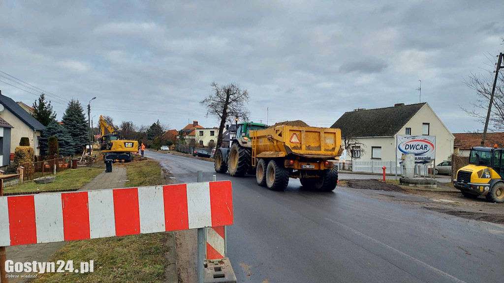 Remont ul. Gostyńska Szosa w Poniecu