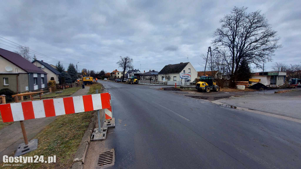 Remont ul. Gostyńska Szosa w Poniecu