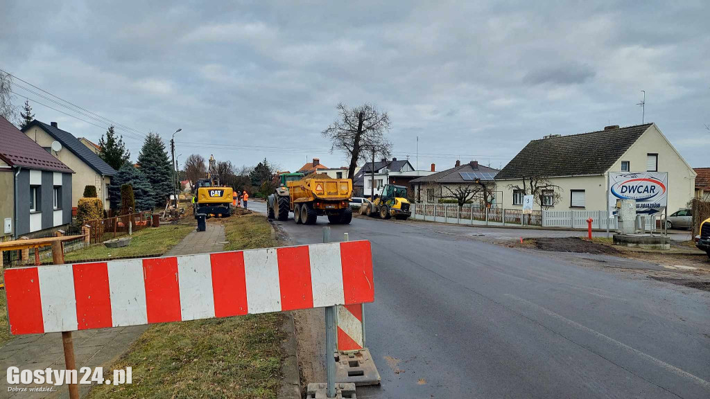 Remont ul. Gostyńska Szosa w Poniecu