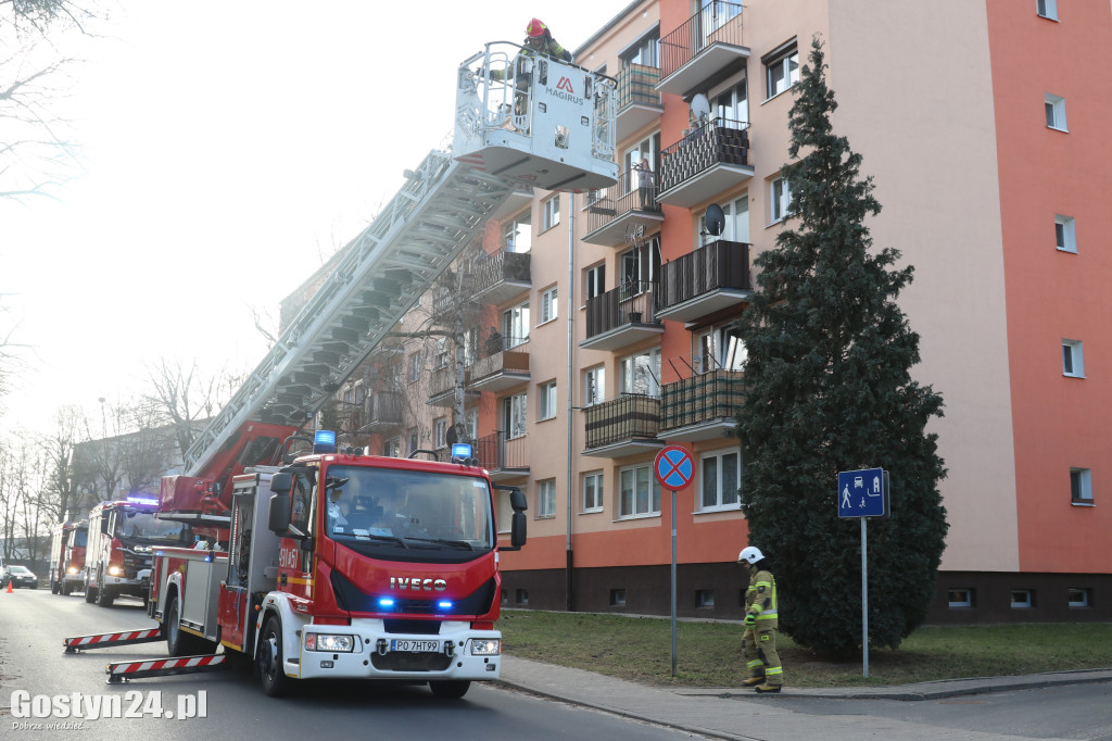 Pożar mieszkania na gostyńskim osiedlu