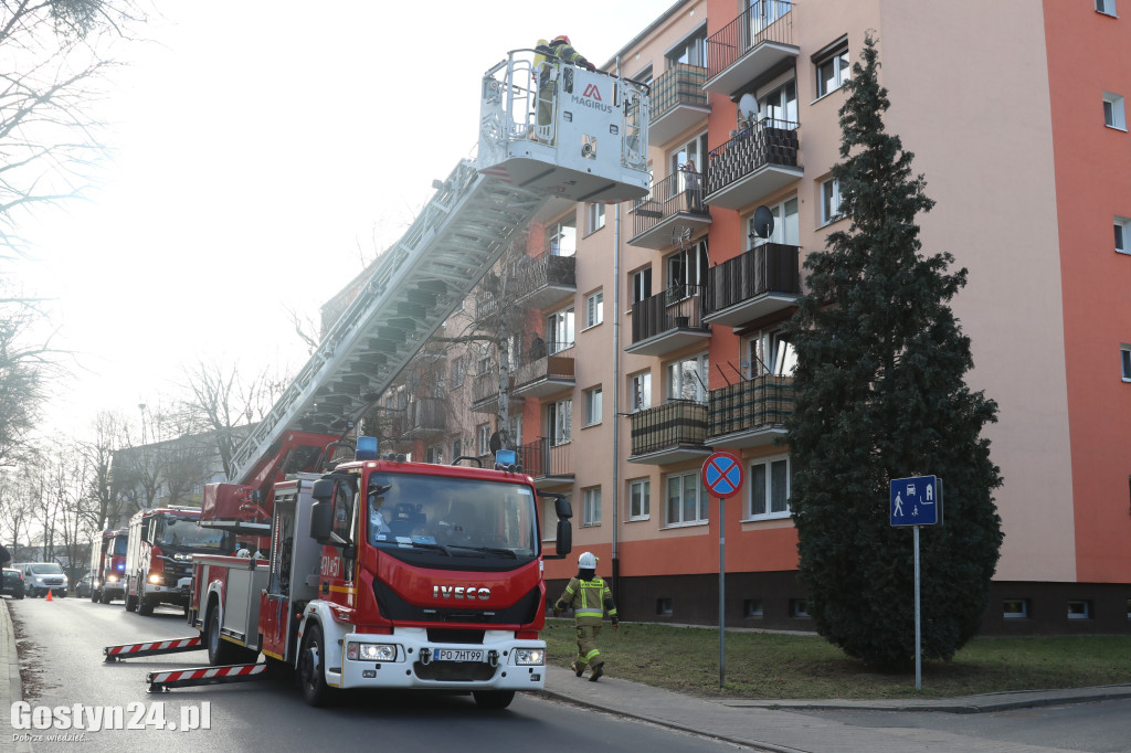 Pożar mieszkania na gostyńskim osiedlu