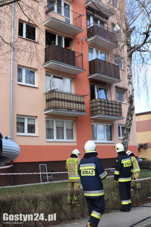 Pożar mieszkania na gostyńskim osiedlu