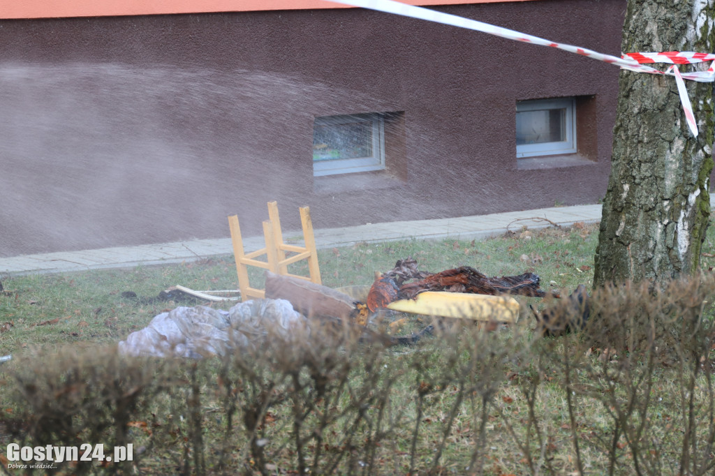 Pożar mieszkania na gostyńskim osiedlu