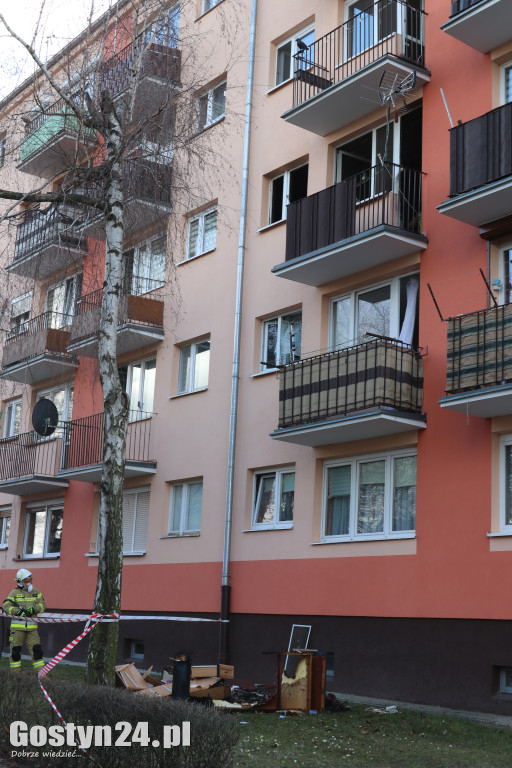 Pożar mieszkania na gostyńskim osiedlu
