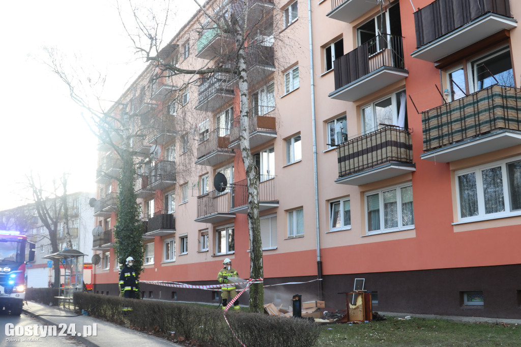 Pożar mieszkania na gostyńskim osiedlu