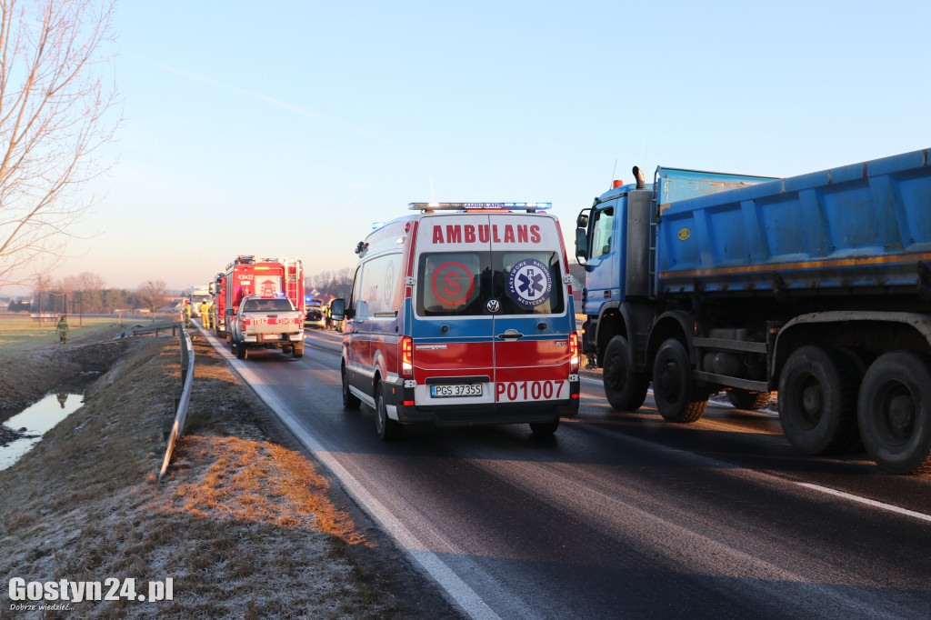 Wypadek na drodze wojewódzkiej 434 Gostyń-Kunowo