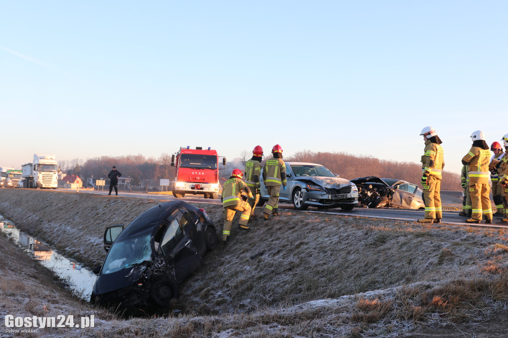 Wypadek na drodze wojewódzkiej 434 Gostyń-Kunowo