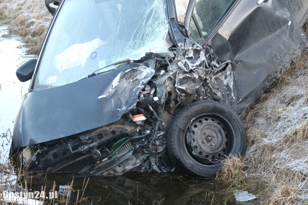 Wypadek na drodze wojewódzkiej 434 Gostyń-Kunowo
