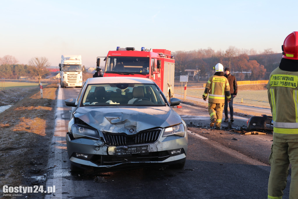 Wypadek na drodze wojewódzkiej 434 Gostyń-Kunowo