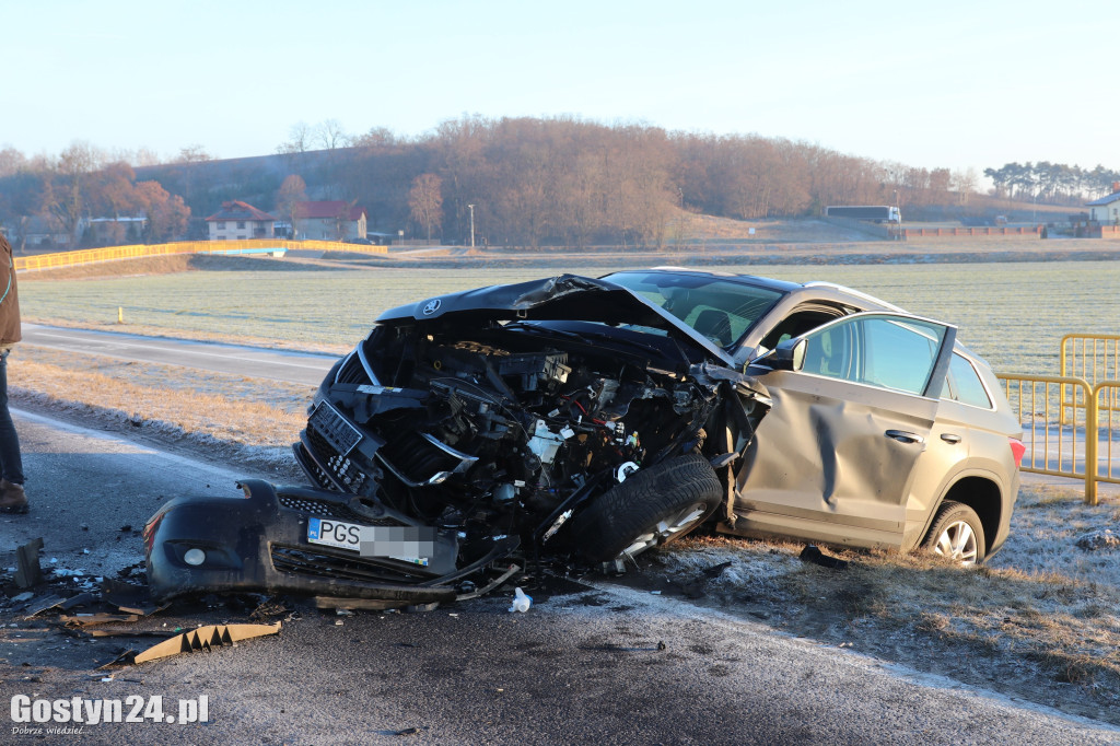 Wypadek na drodze wojewódzkiej 434 Gostyń-Kunowo