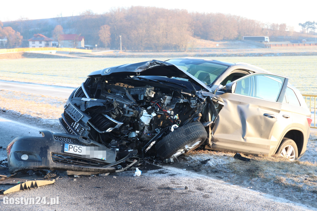 Wypadek na drodze wojewódzkiej 434 Gostyń-Kunowo