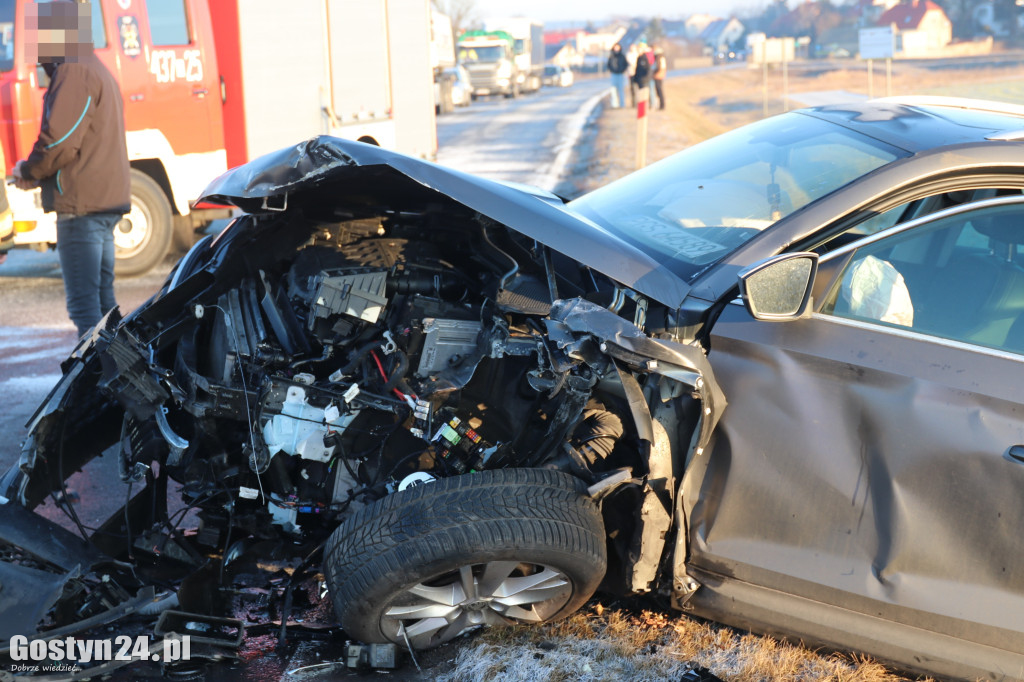 Wypadek na drodze wojewódzkiej 434 Gostyń-Kunowo