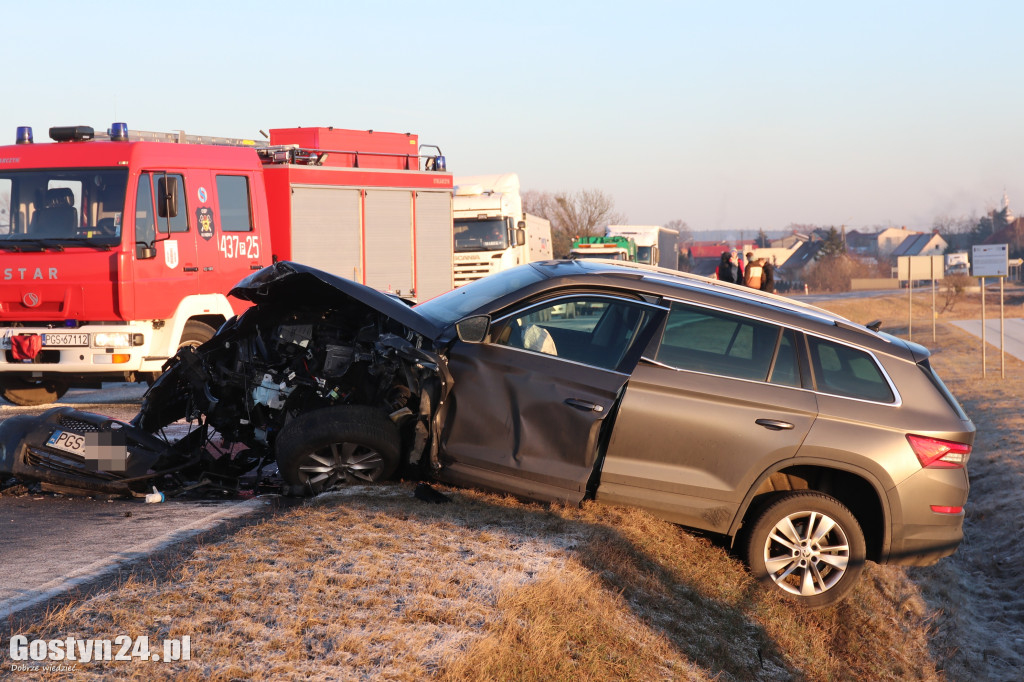 Wypadek na drodze wojewódzkiej 434 Gostyń-Kunowo