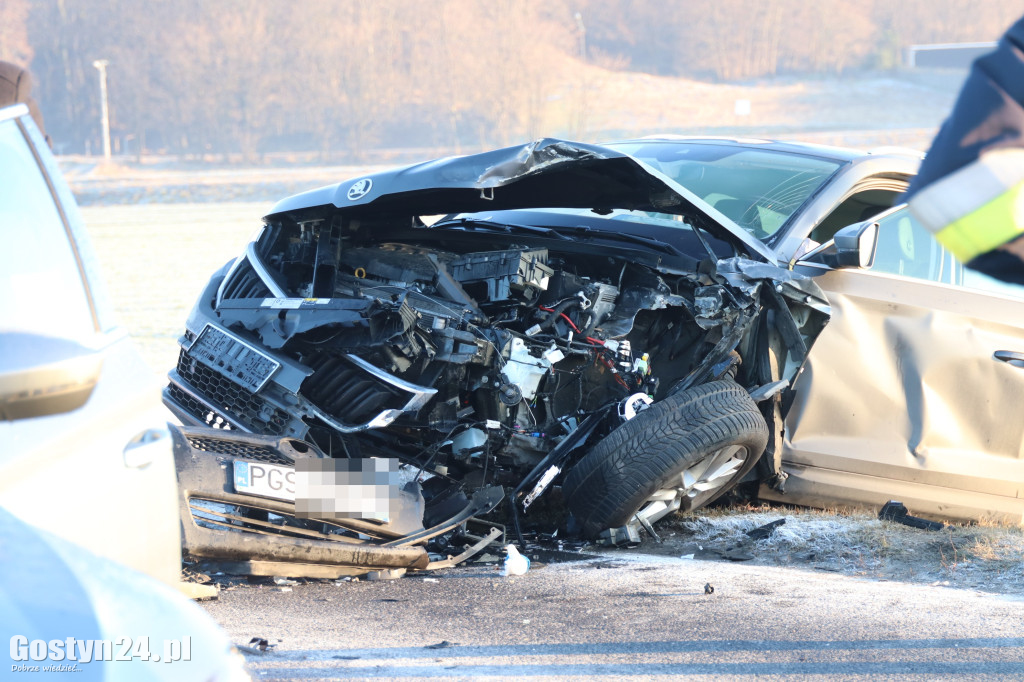 Wypadek na drodze wojewódzkiej 434 Gostyń-Kunowo
