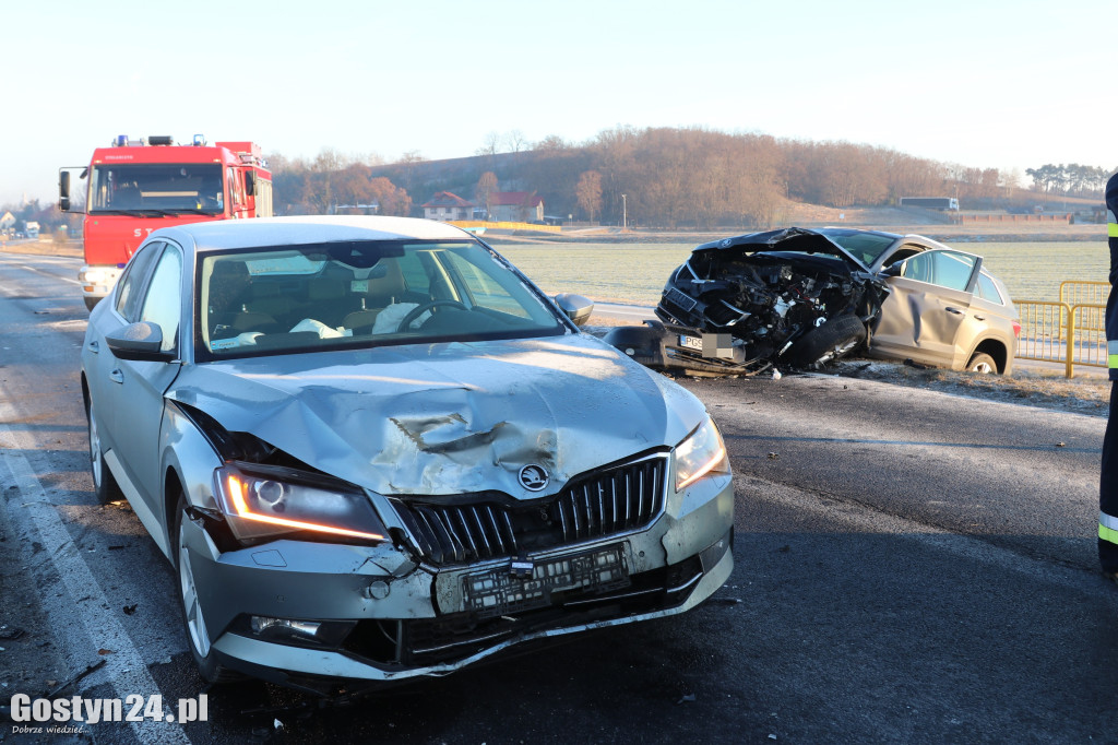 Wypadek na drodze wojewódzkiej 434 Gostyń-Kunowo