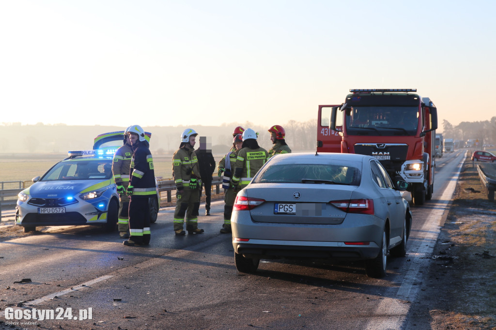 Wypadek na drodze wojewódzkiej 434 Gostyń-Kunowo