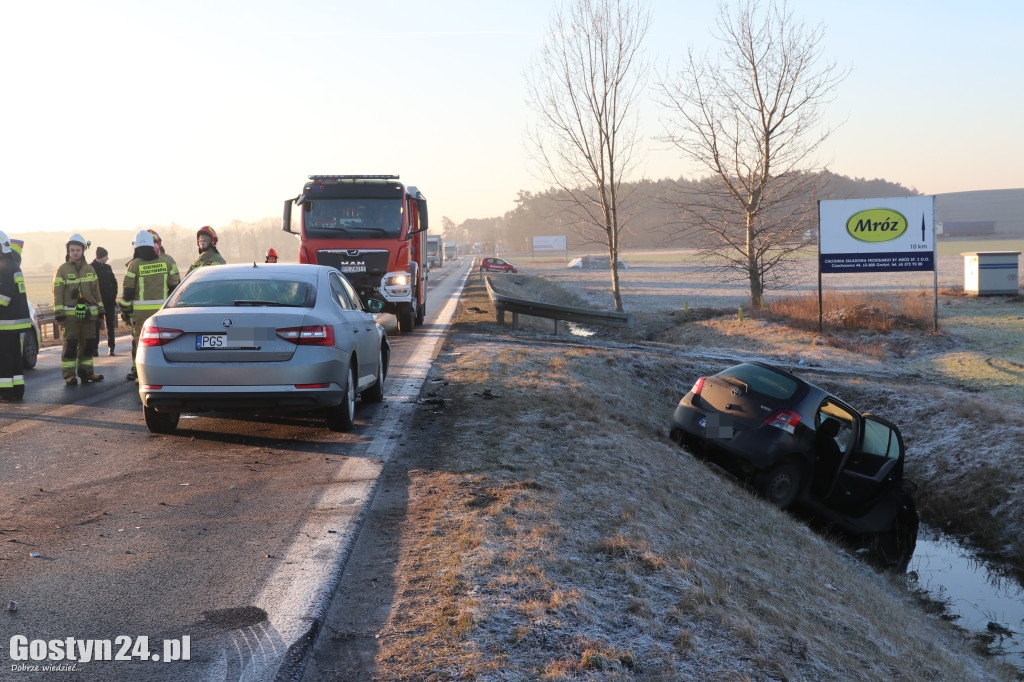 Wypadek na drodze wojewódzkiej 434 Gostyń-Kunowo