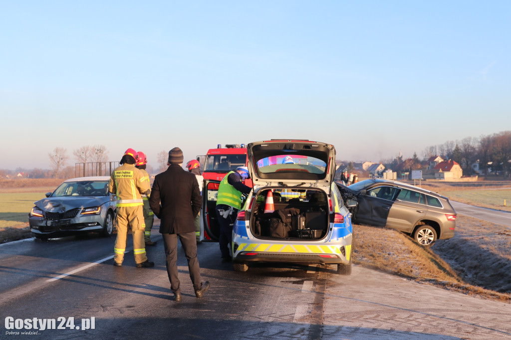 Wypadek na drodze wojewódzkiej 434 Gostyń-Kunowo