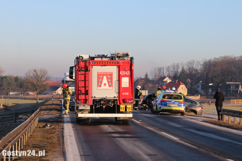 Wypadek na drodze wojewódzkiej 434 Gostyń-Kunowo