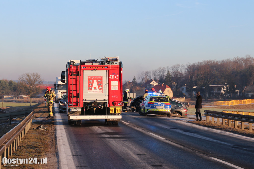 Wypadek na drodze wojewódzkiej 434 Gostyń-Kunowo