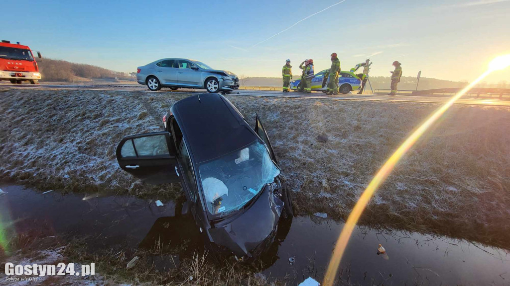 Wypadek na drodze wojewódzkiej 434 Gostyń-Kunowo
