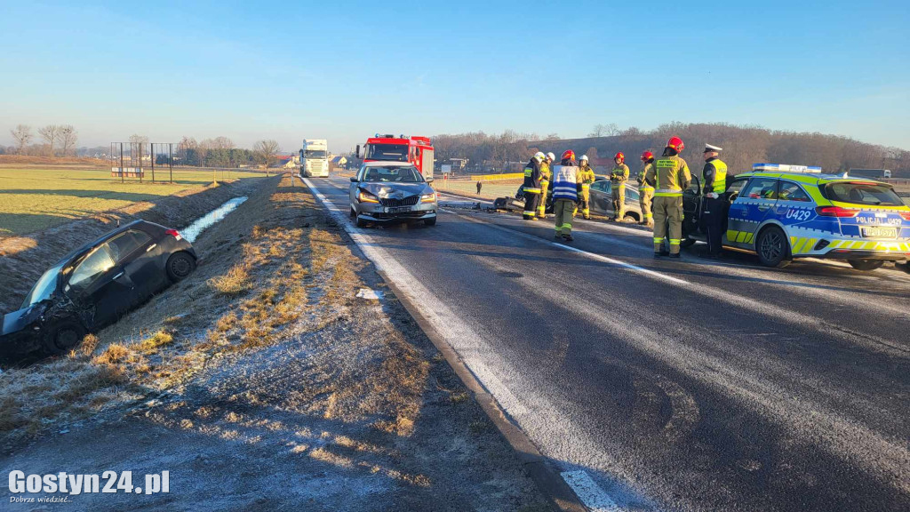 Wypadek na drodze wojewódzkiej 434 Gostyń-Kunowo