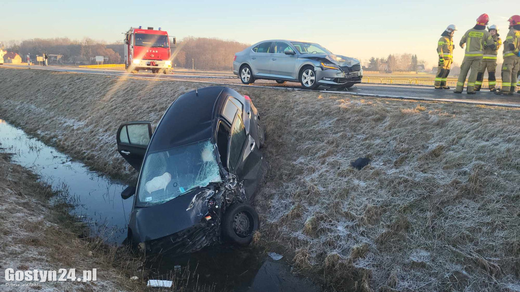 Wypadek na drodze wojewódzkiej 434 Gostyń-Kunowo