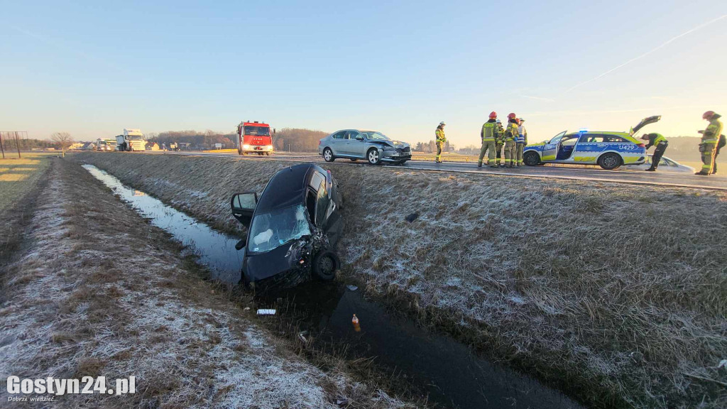 Wypadek na drodze wojewódzkiej 434 Gostyń-Kunowo