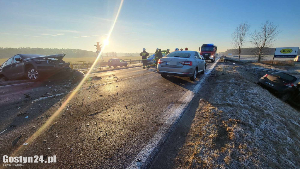 Wypadek na drodze wojewódzkiej 434 Gostyń-Kunowo