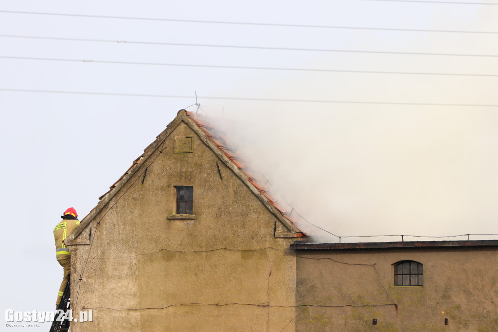 Pożar budynku gospodarczego w Drogoszewie