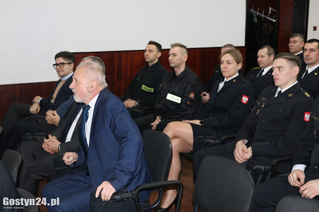 Narada roczna strażaków w KP PSP Gostyń