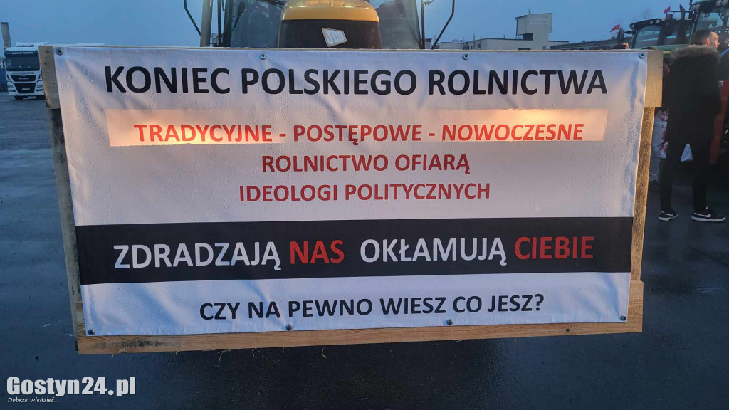 Rolnicy z powiatu gostyńskiego również protestują