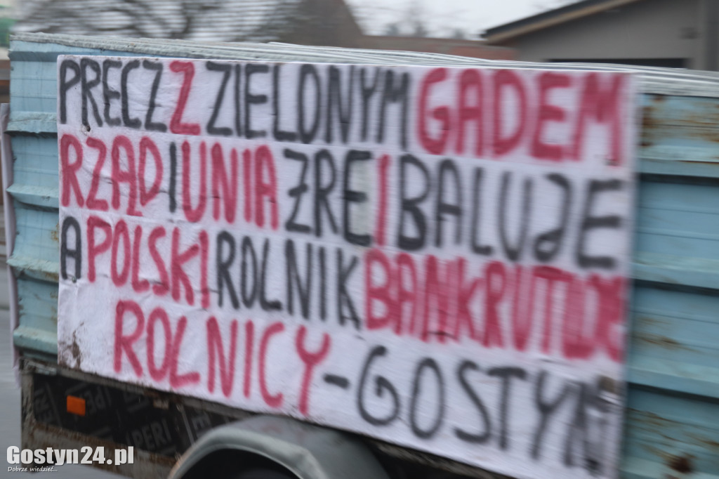 Rolnicy z powiatu gostyńskiego również protestują