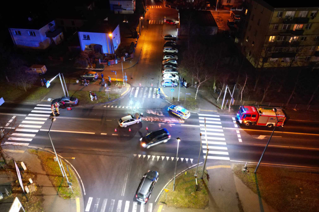 Kolizja na ul. Leszczyńskiej w Gostyniu