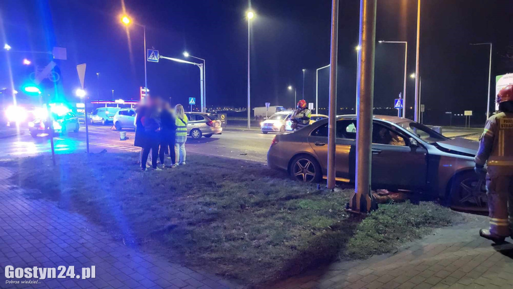Kolizja na ul. Leszczyńskiej w Gostyniu