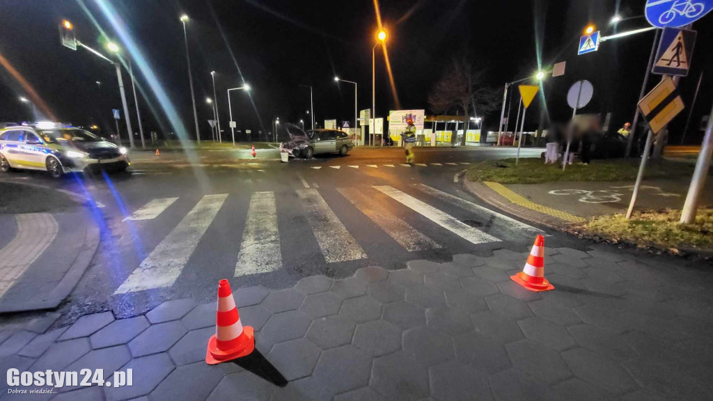 Kolizja na ul. Leszczyńskiej w Gostyniu